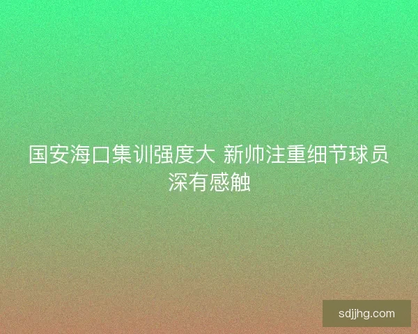 国安海口集训强度大 新帅注重细节球员深有感触